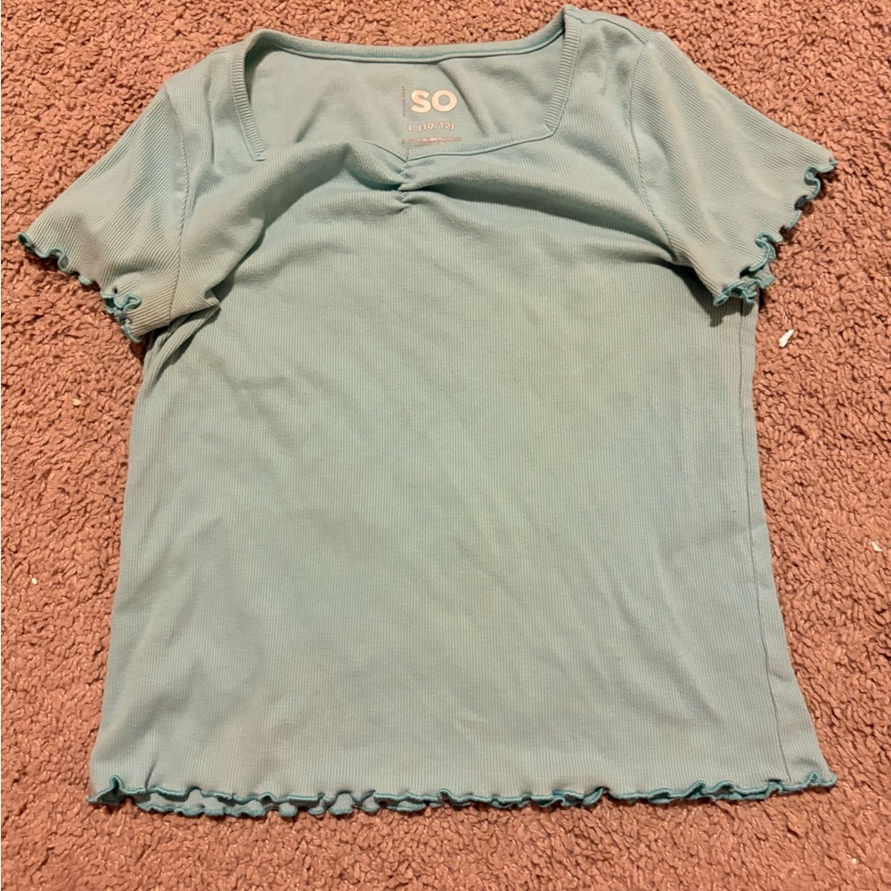 SO Women's Teal Short Sleeve Top